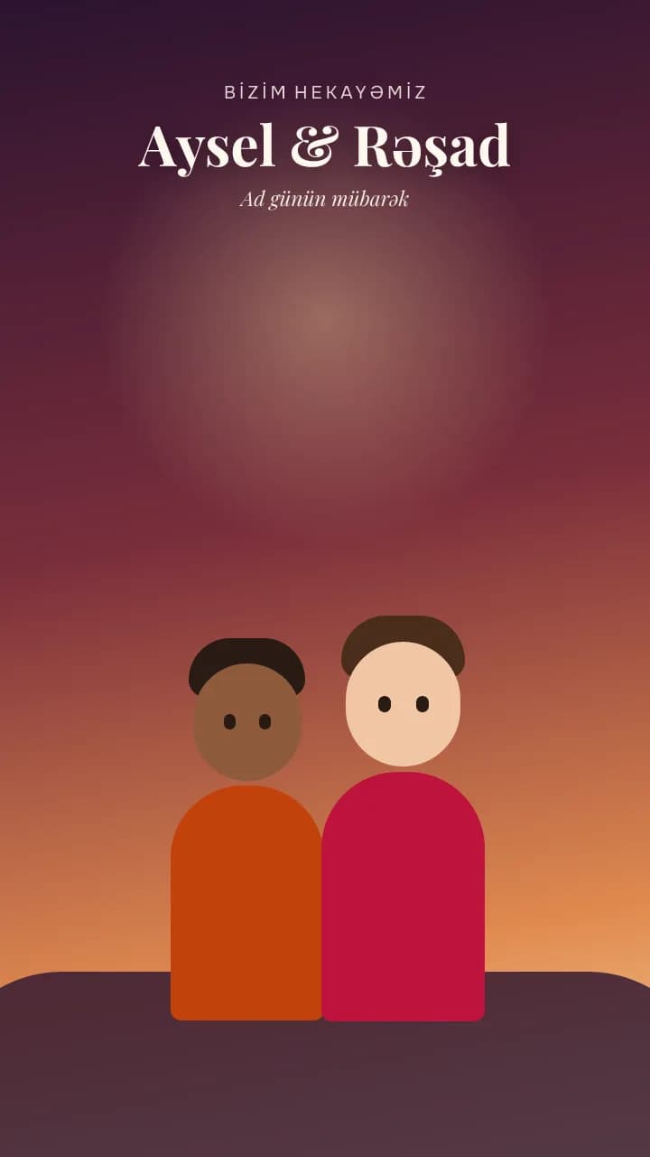 Aysel → Rəşad — nümunə poster