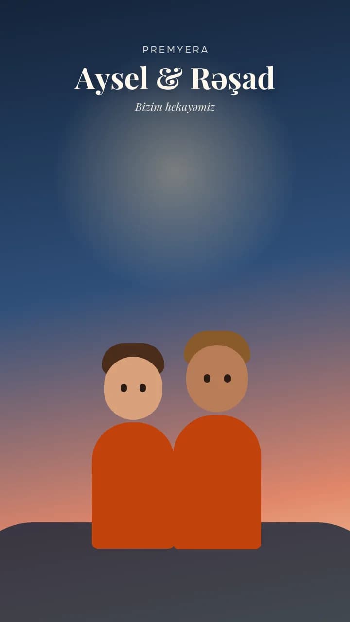 Nümunə film posteri: iki cizgi qəhrəmanı və filmin adı