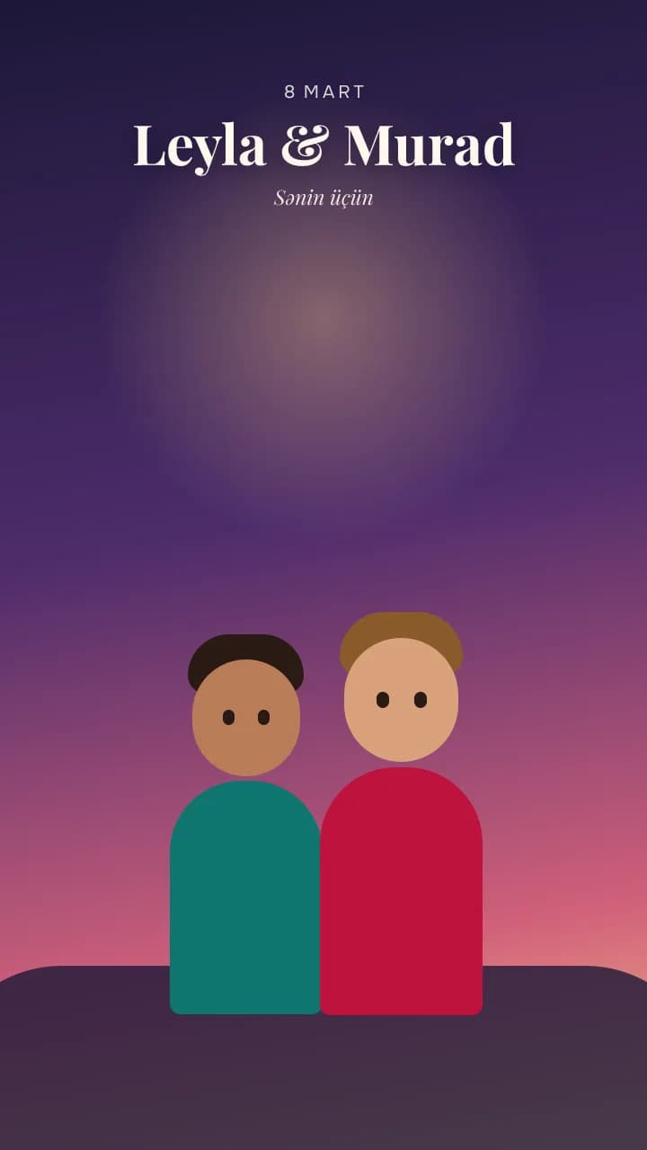 Murad → Leyla — nümunə poster